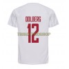 Original Fußballtrikot Dänemark Kasper Dolberg 12 Auswärtstrikot WM 2022 Für Herren